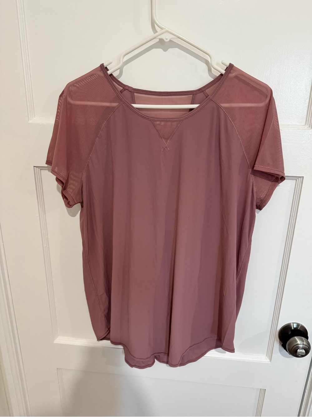 Lululemon Women’s Short Sleeve Tie Back Tee - Dusty Rose